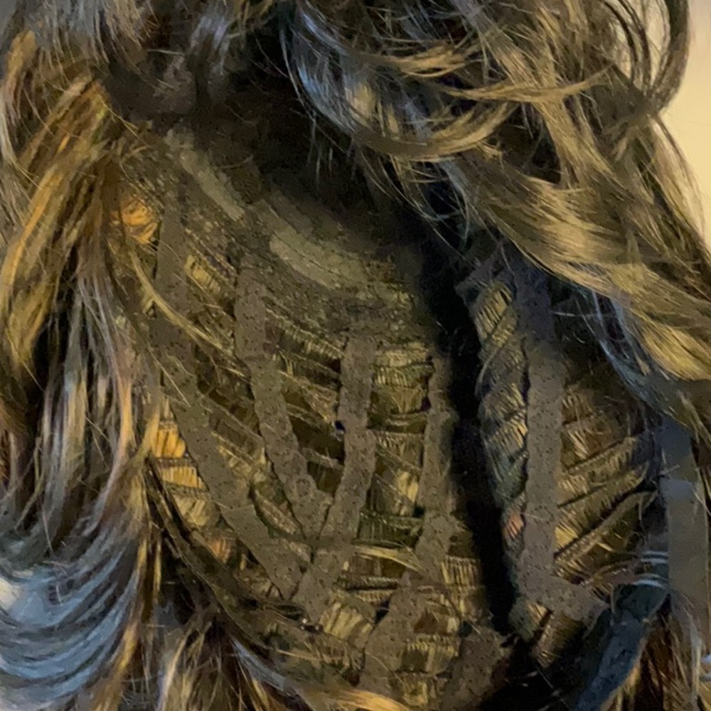 Dark Brown Layered Wig with Moderate Volume and Highlights - Picture 14 of 14